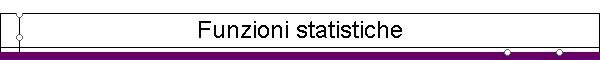 Funzioni statistiche